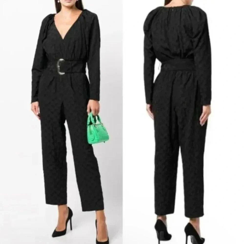 Tanya Taylor Black Talisia Jumpsuit